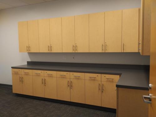 Cabinetry in a teacher work room