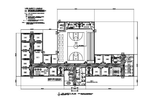 Floor plan for Kestrel Heights charter school
