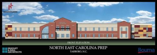 A rendering of North East Carolina Prep school