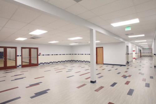 View of the main hallway at Carolina Charter Academy